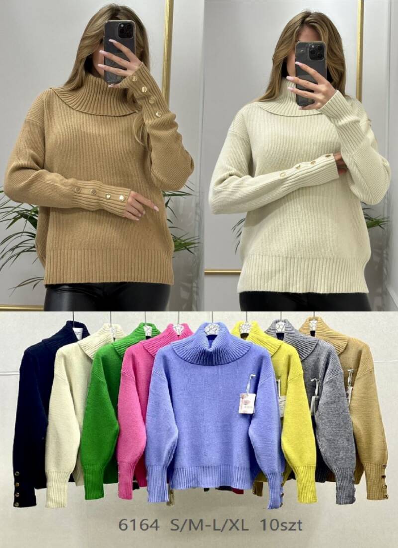 Swetry damskie Roz S/M-L/XL, Mix Kolor .Paczka 10 szt